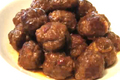 Cocktail Bison Meatballs In A Spicy Orange Sauce 